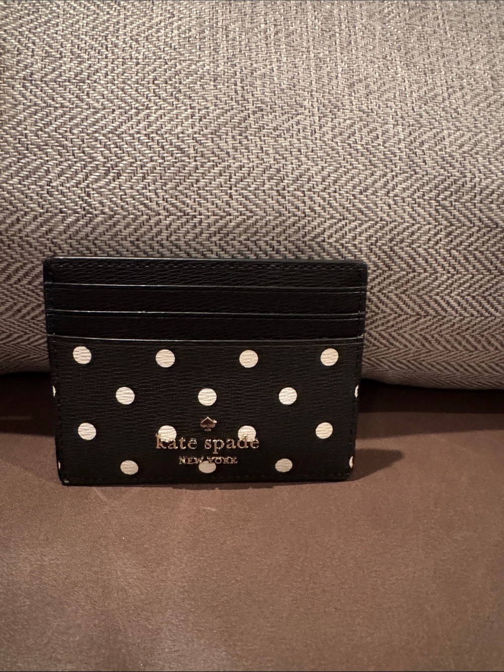 New! Katie Spade card holder with polka dots and Mini Mouse ears and bows.